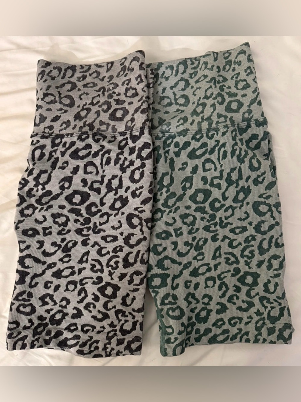 Amazon Two Pack Leopard Booty Scrunch Biker Shorts
